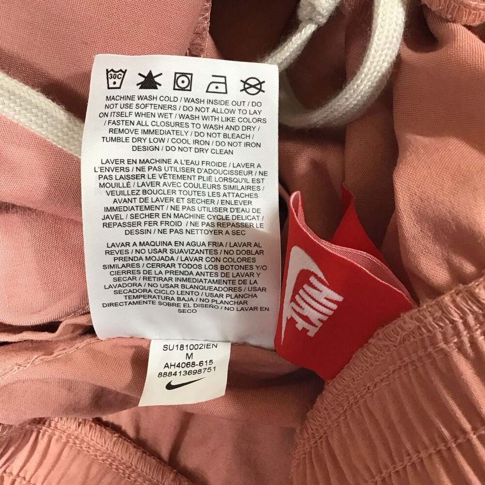 Nike Sportswear AF1 Women's Snap Track Pants Medium Red Stardust Pink Sporty - Picture 7 of 10